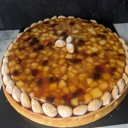Tarte aux pommes cranberries