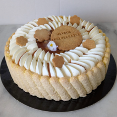 Charlotte aux pommes caramélisées