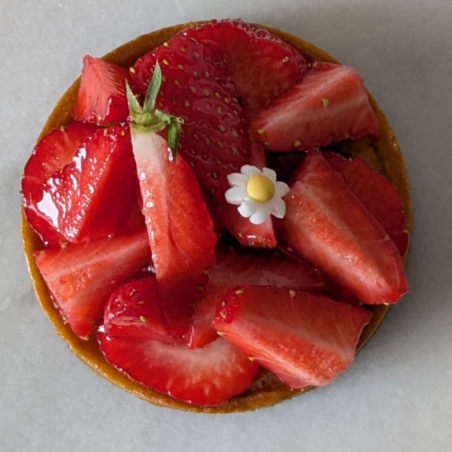 Tarte individuelle fraises