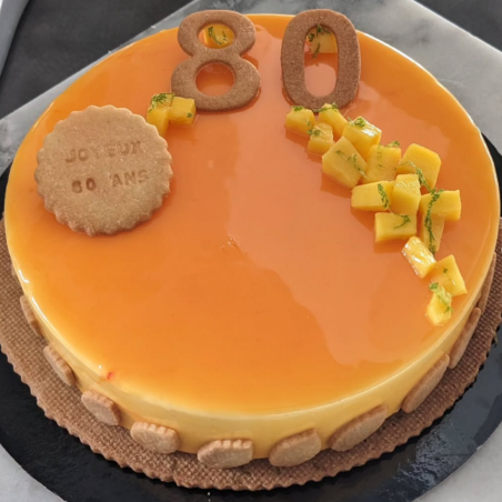 Entremet mangue vanille