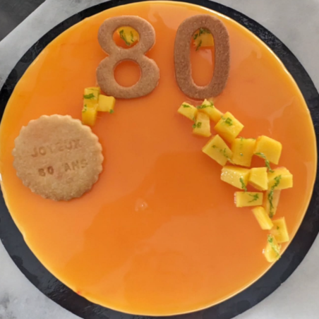 Entremet mangue vanille
