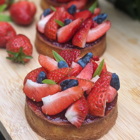 Tarte individuelle fruits rouges