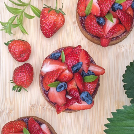 Tarte individuelle fruits rouges
