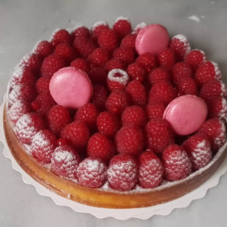 Tarte aux framboises
