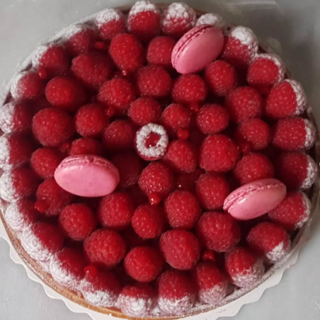 Tarte aux framboises