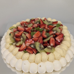 Pavlova fruits de saison