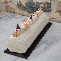 Bûche vanille framboise
