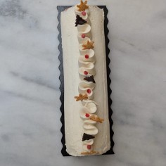 Bûche vanille framboise 2