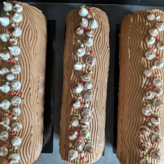 Bûche chocolat poire 2