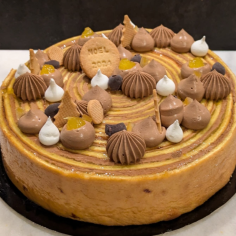 Bûche enroulée chocolat orange