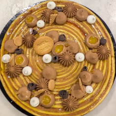 Bûche enroulée chocolat orange 2