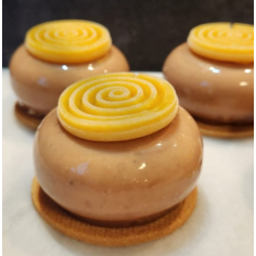 Entremet individuel praliné / mangue
